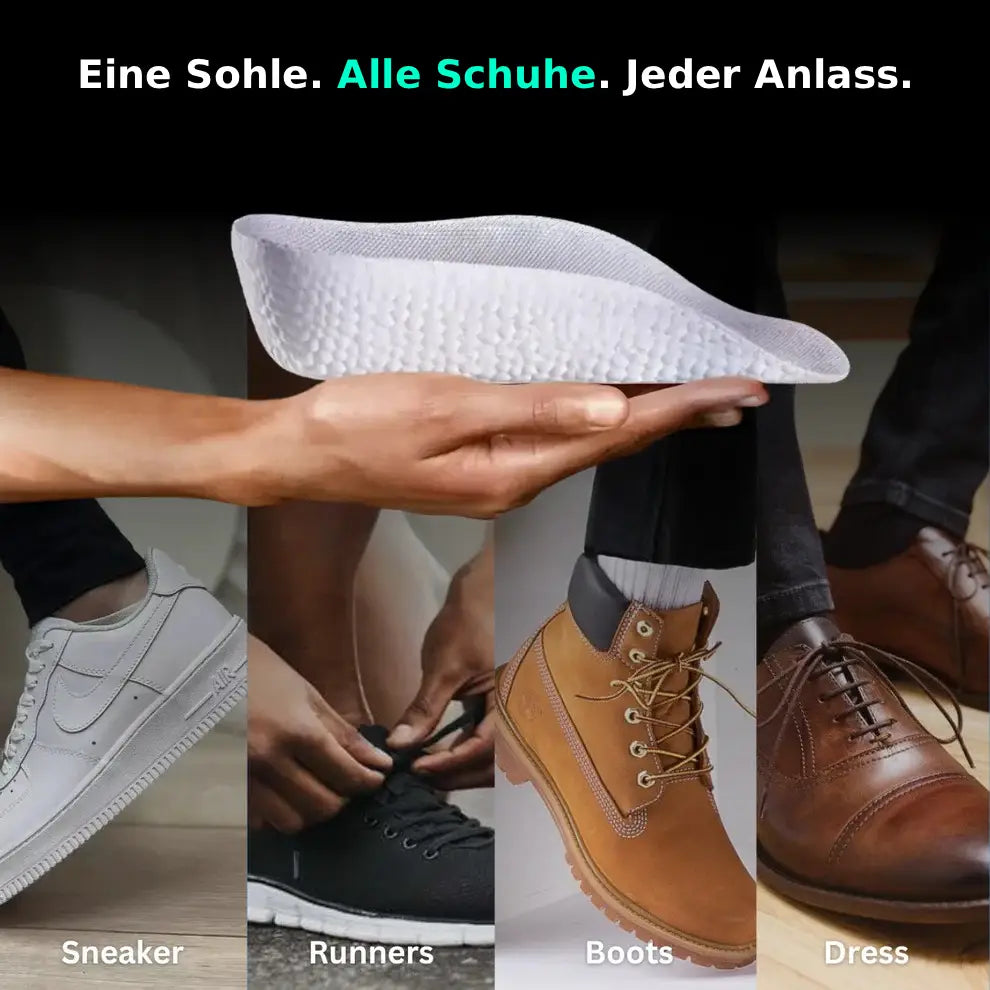 Einlegesohlen mit Erhöhung