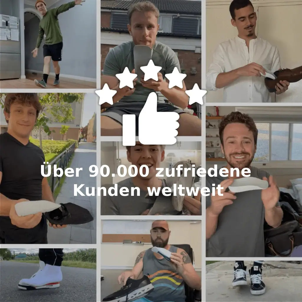 Einlegesohlen mit Erhöhung